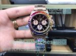 BL Factory Copy Rolex Daytona Rainbow Bezel Swiss 4130 Rose Gold Watch